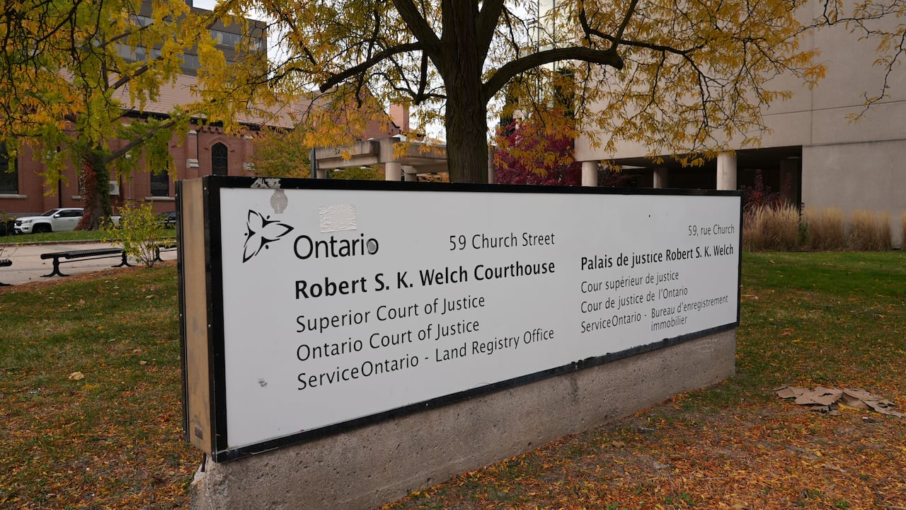 sign of courthouse fall foliage