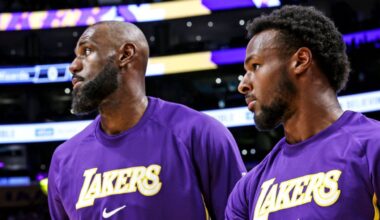 LeBron looks forward to sharing floor with Bronny in playoffs