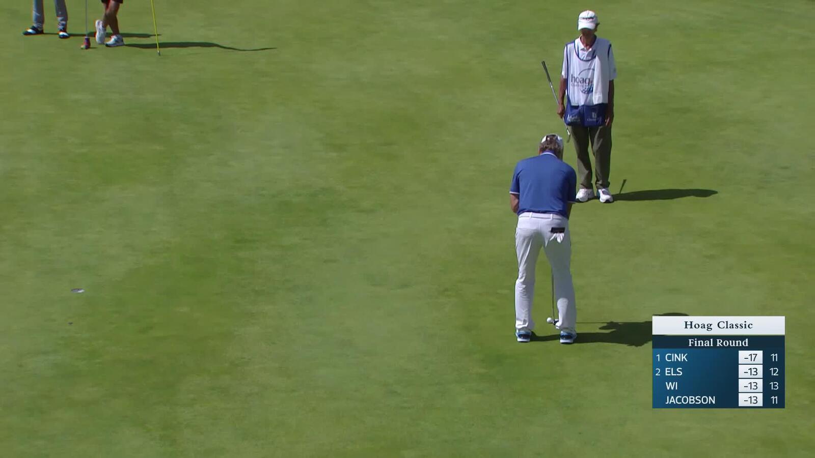 Bernhard Langer makes birdie on No. 15 at Hoag Classic