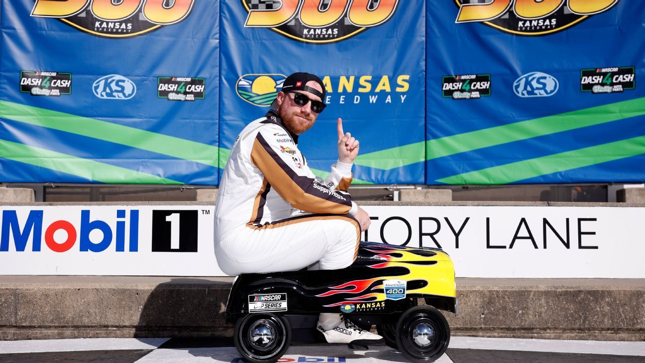 Tyler Reddick earns pole for NASCAR Cup race at Kansas Speedway