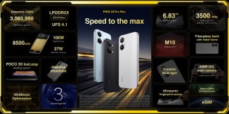 Poco X8 Pro and X8 Pro Max at a glance