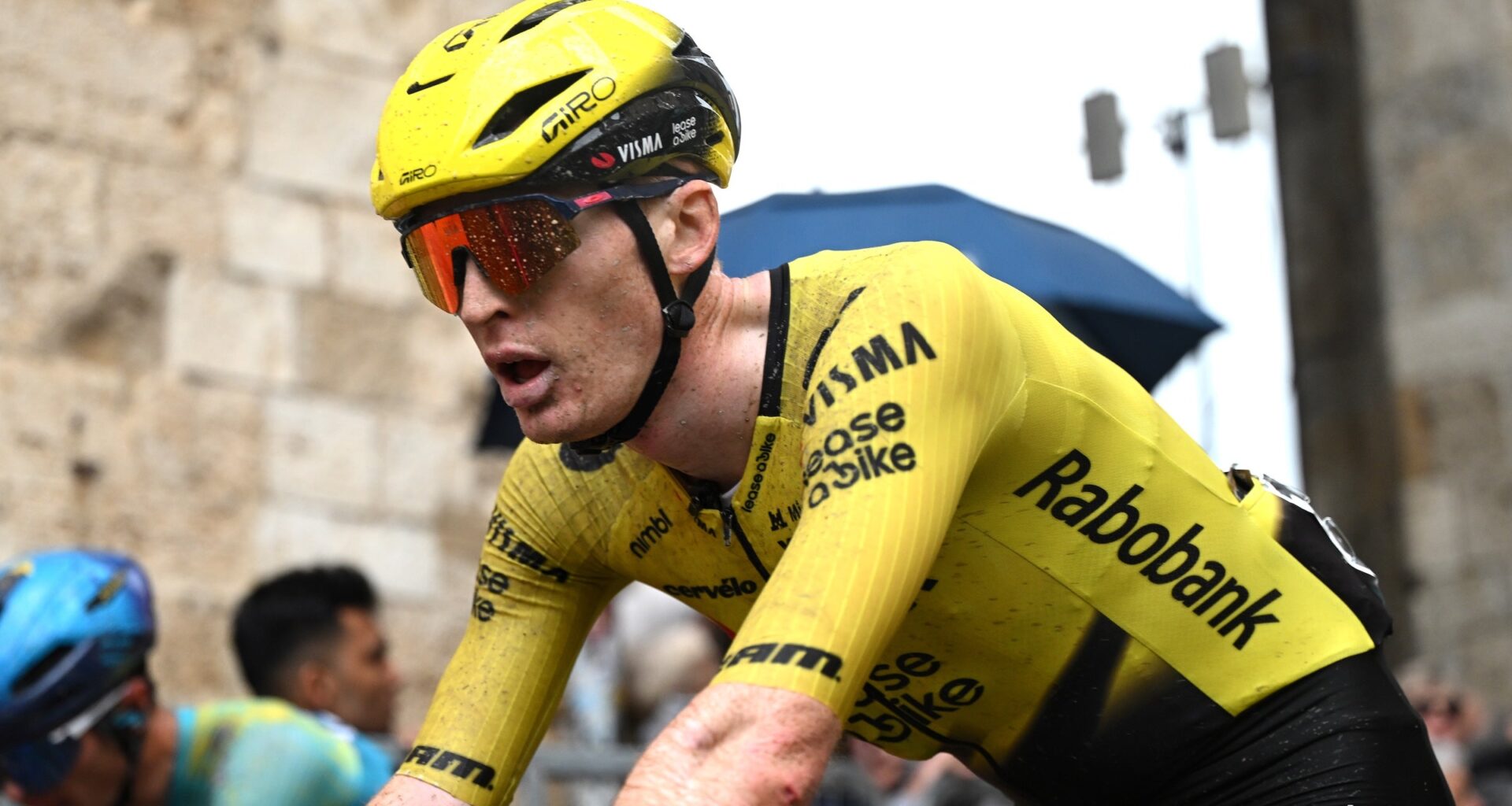 Matteo Jorgenson was in contention for victory in the Amstel Gold Race but crashed out (Photo: Tim de Waele/Getty Images)