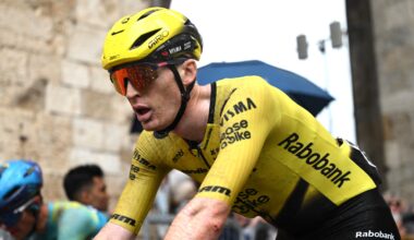 Matteo Jorgenson was in contention for victory in the Amstel Gold Race but crashed out (Photo: Tim de Waele/Getty Images)