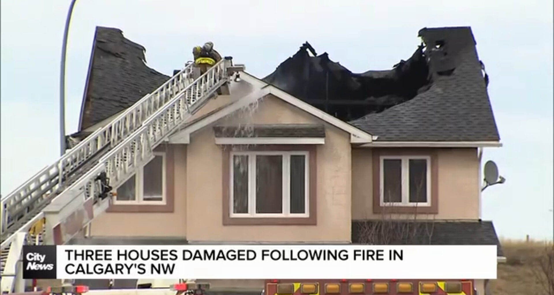 Three houses damaged following fire in Calgary's NW 