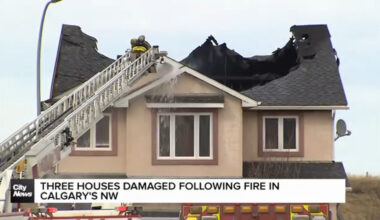 Three houses damaged following fire in Calgary's NW 