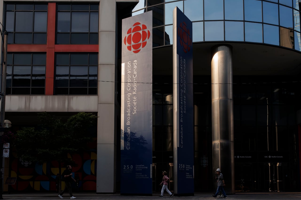 The CBC Broadcast Centre, in Toronto, is pictured on Oct. 3, 2024.