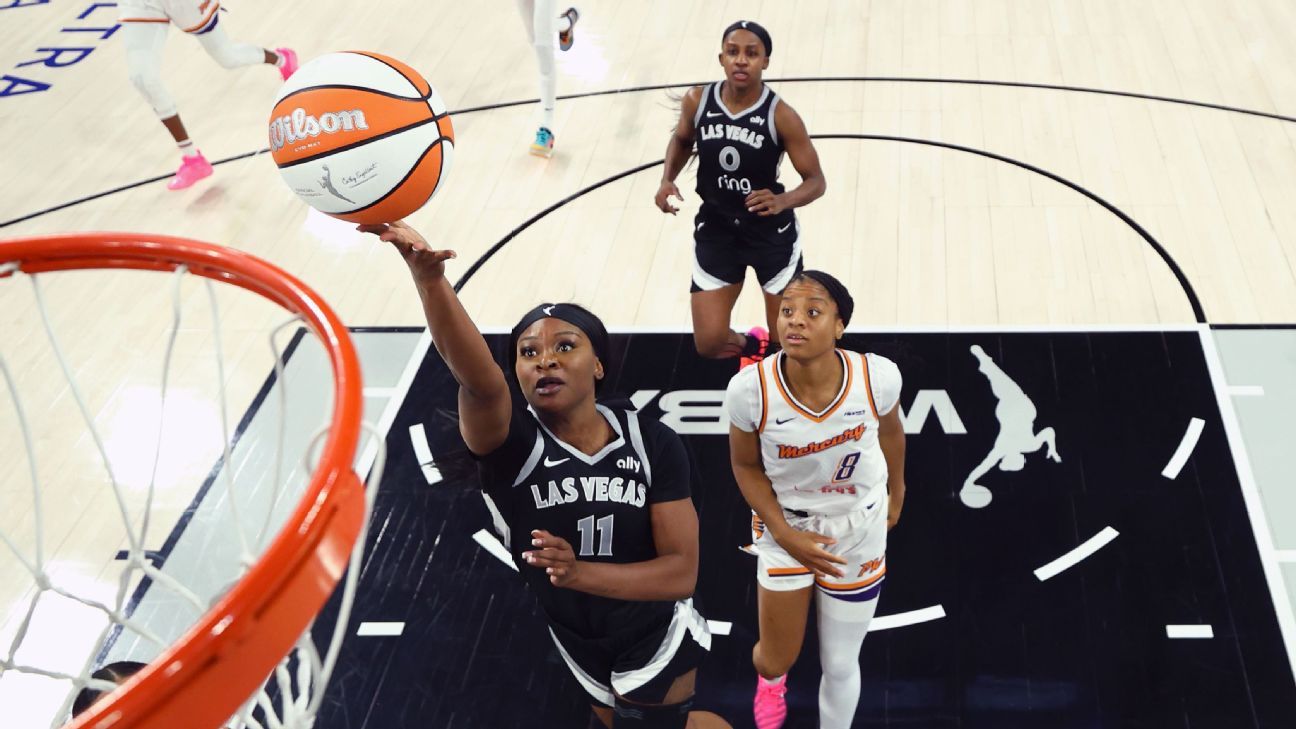 Aces' Dana Evans out indefinitely with left leg injury