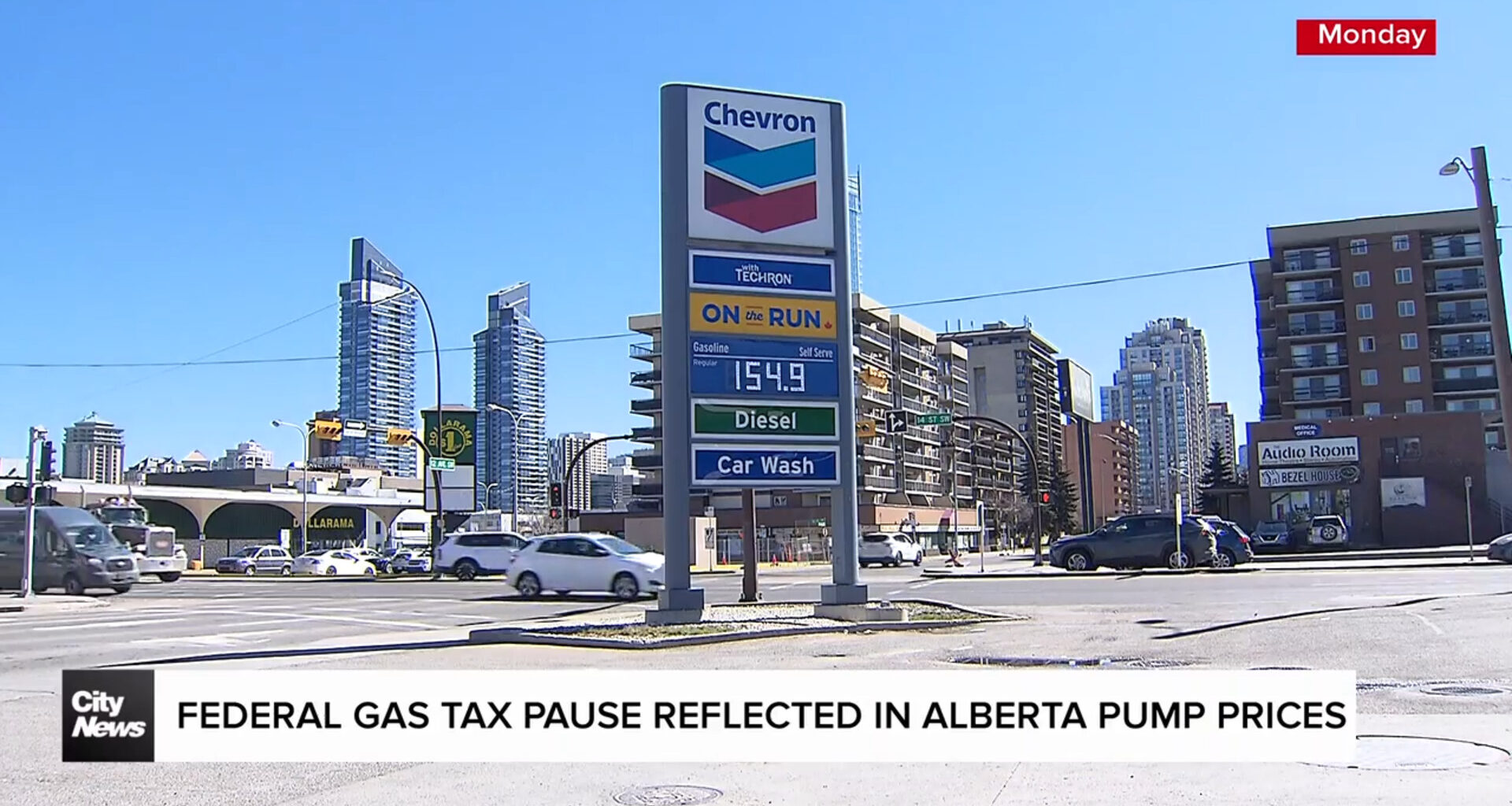 Federal gas tax pause reflected in Alberta pump prices