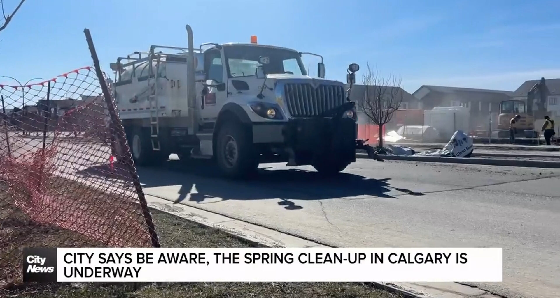 City says be aware, the spring clean-up in Calgary is underway