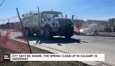 City says be aware, the spring clean-up in Calgary is underway