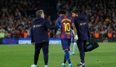 Barcelona edges Celta to restore 9-point lead over Real Madrid but Yamal and Cancelo injured