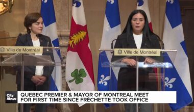 Quebec premier, Montreal mayor meet for first time at city hall
