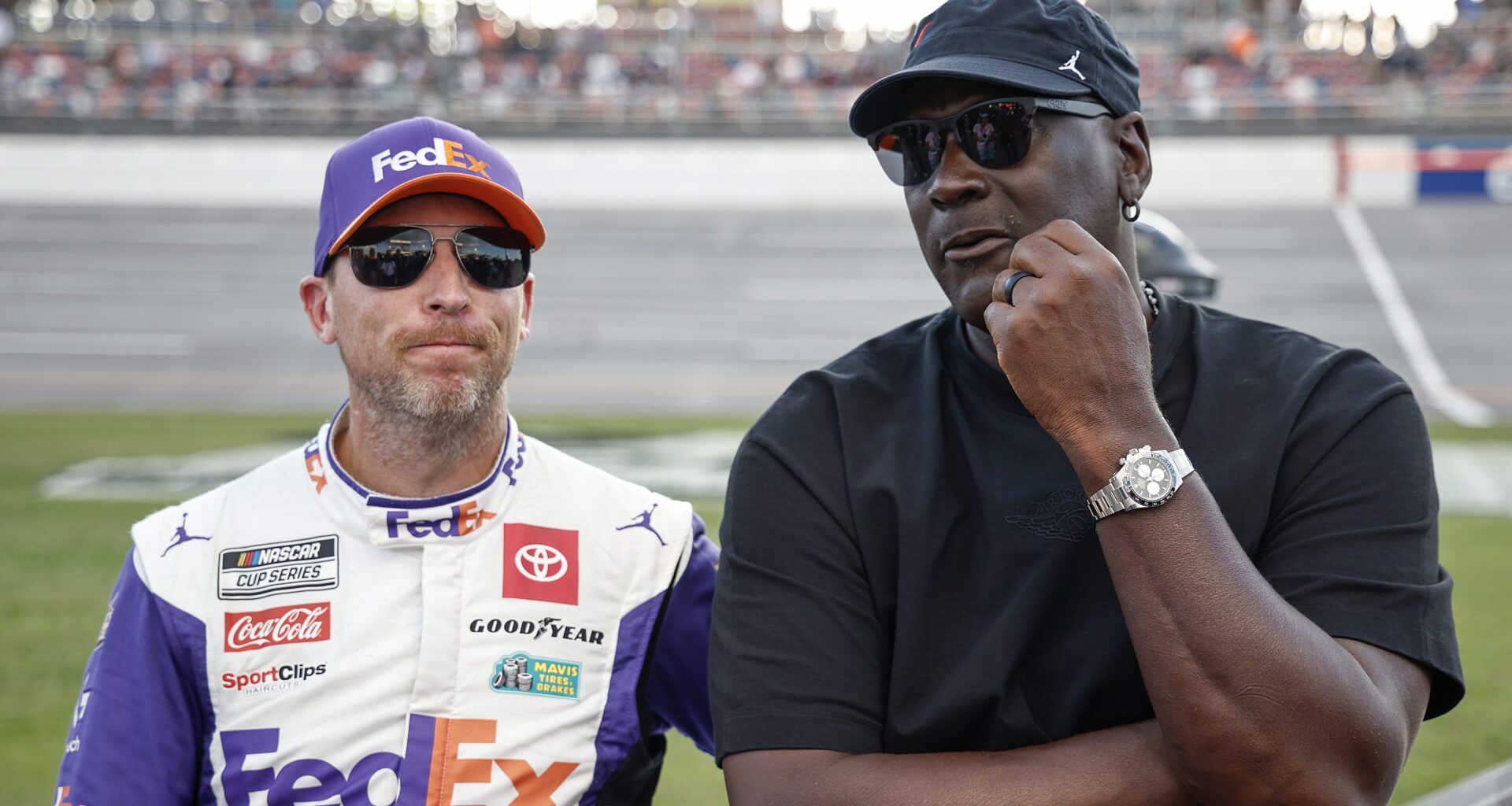 Denny Hamlin Explains Michael Jordan Moment After Kansas Race