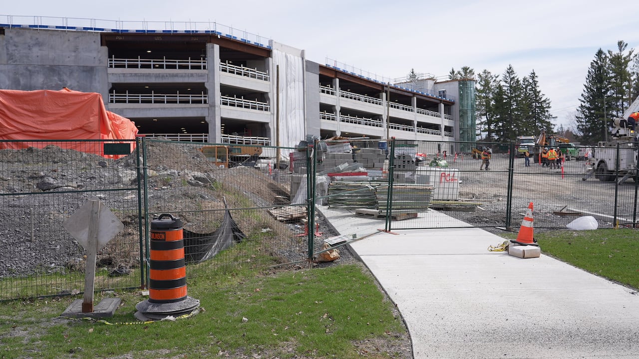 Parking garage under construction