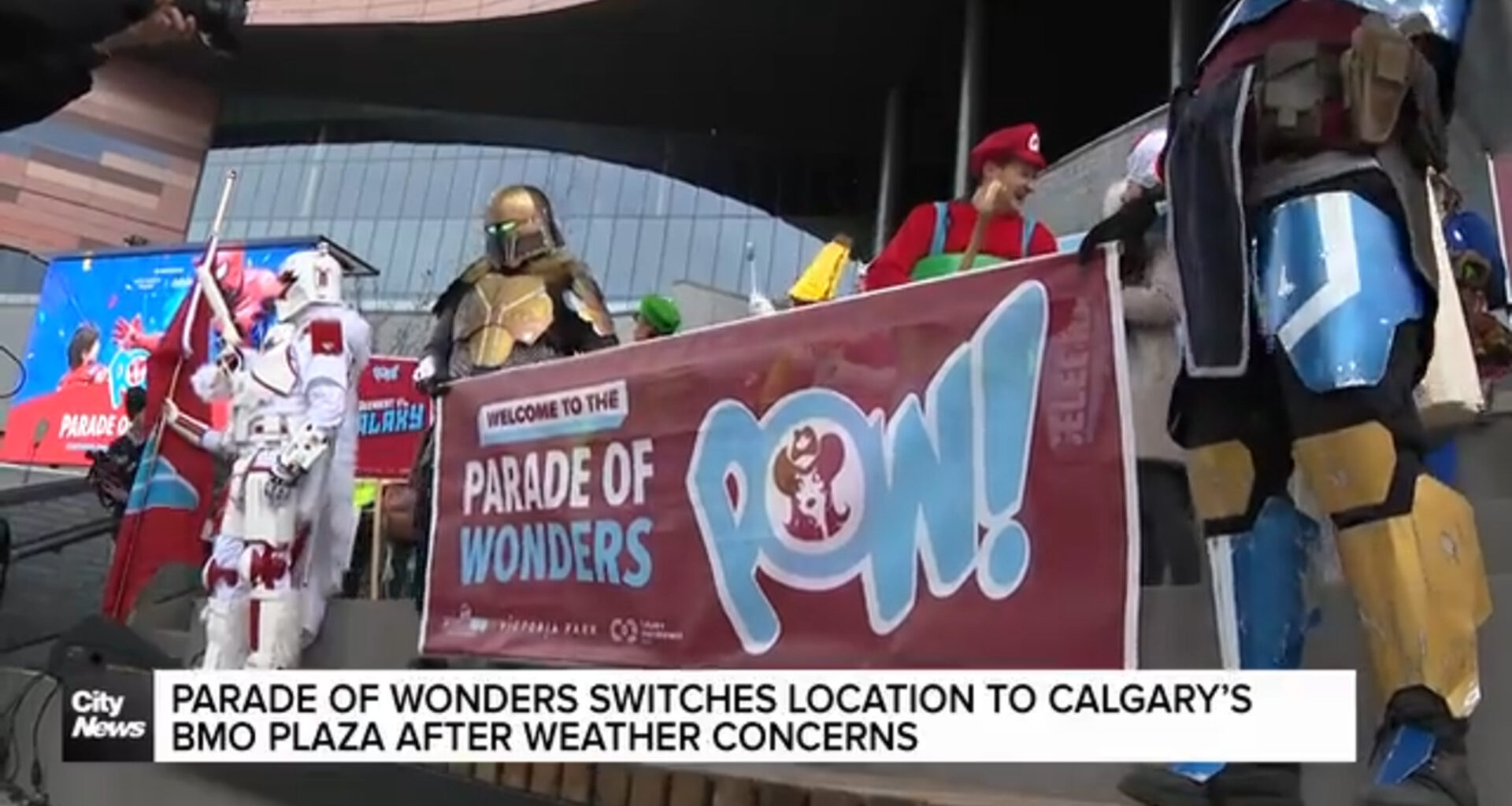 Parade of wonders switches location to Calgary’s BMO plaza after weather concerns