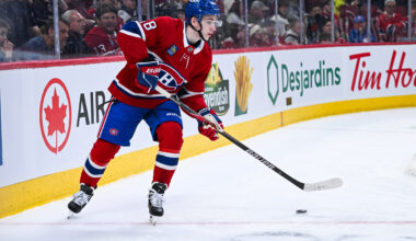 Lane Hutson’s booming shot puts Montreal up 2-1