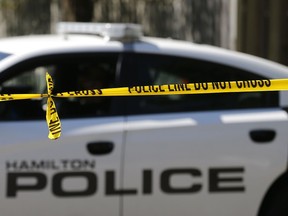 A Hamilton Police car.