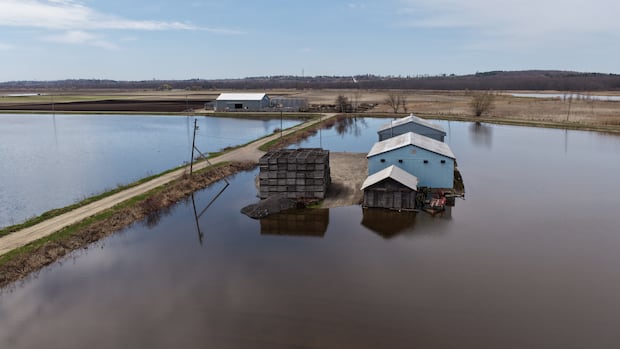 Ontario’s so-called salad bowl area could be flooded as Lake Simcoe water levels near historic highs