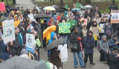 Anti-Doug Ford rallies take place across Ontario to protest OSAP, FOI changes