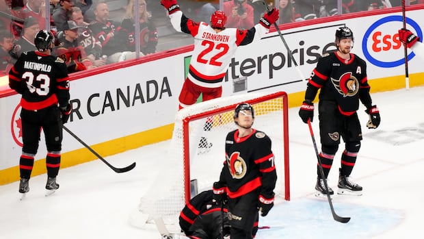 Stankoven scores again, Hurricanes down Senators to complete four-game sweep