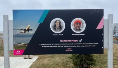 Montreal airport installs memorial to Air Canada pilots who died in LaGuardia crash