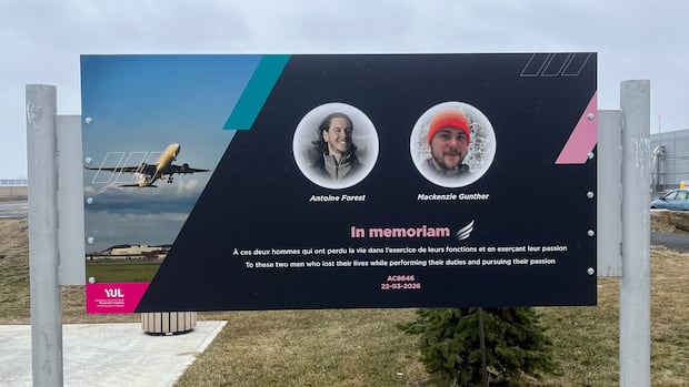 Montreal airport installs memorial to Air Canada pilots who died in LaGuardia crash