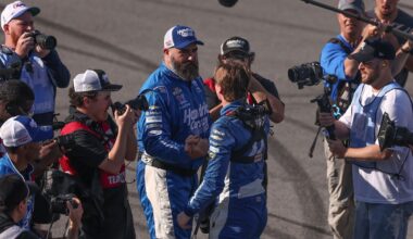 Jason Kelce was part of winning NASCAR team at Talladega, assisting pit crew