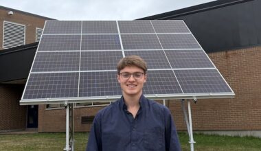 Student-led solar panel project to reduce CO2, inspires others to act on climate change