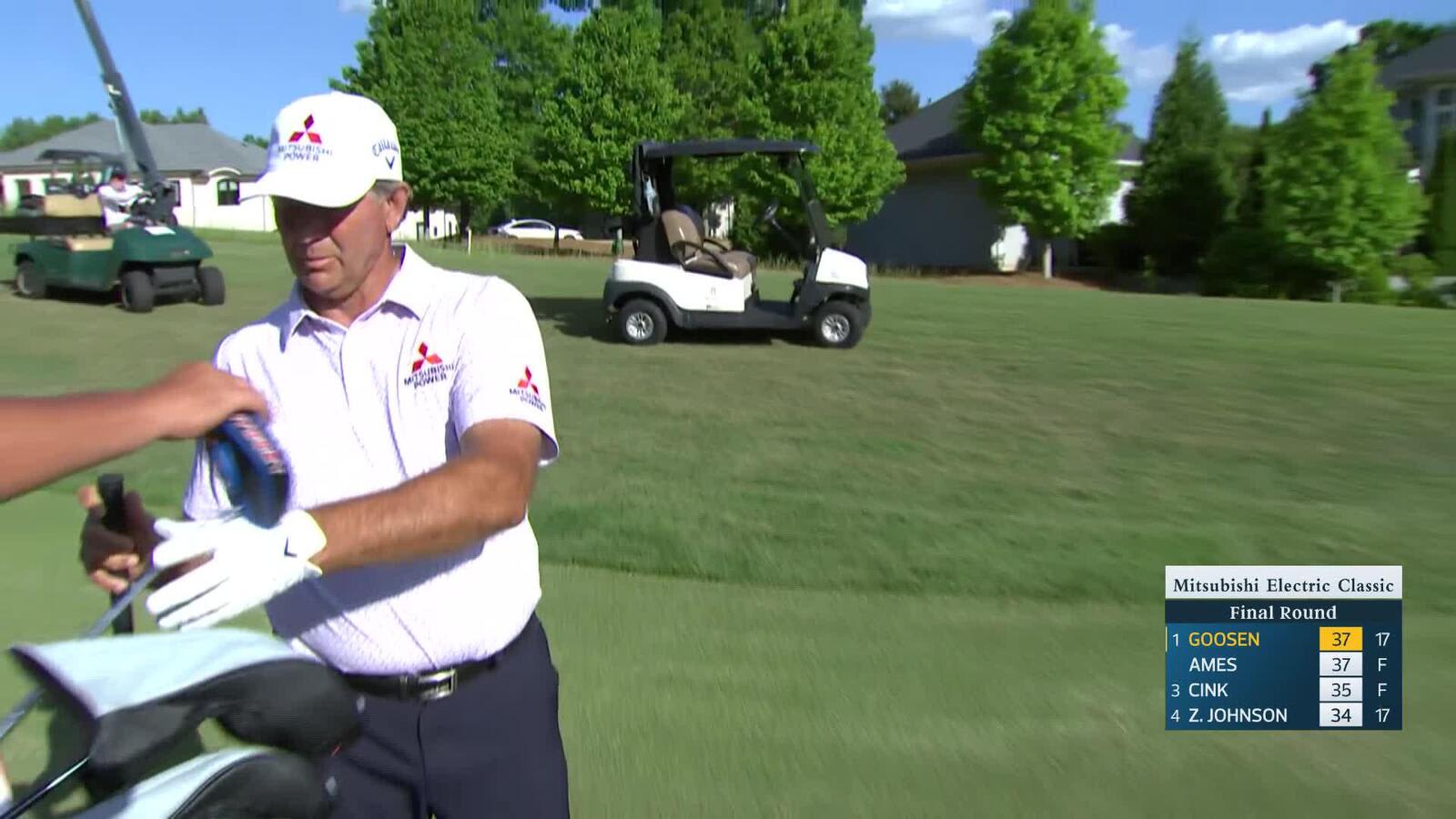 Retief Goosen makes birdie on No. 18 at Mitsubishi Electric Classic