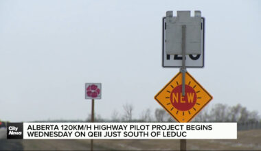 Alberta starting 120km/h pilot project this week