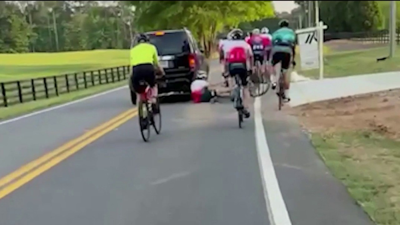 Video shows driver striking cyclists; 72-year-old man arrested