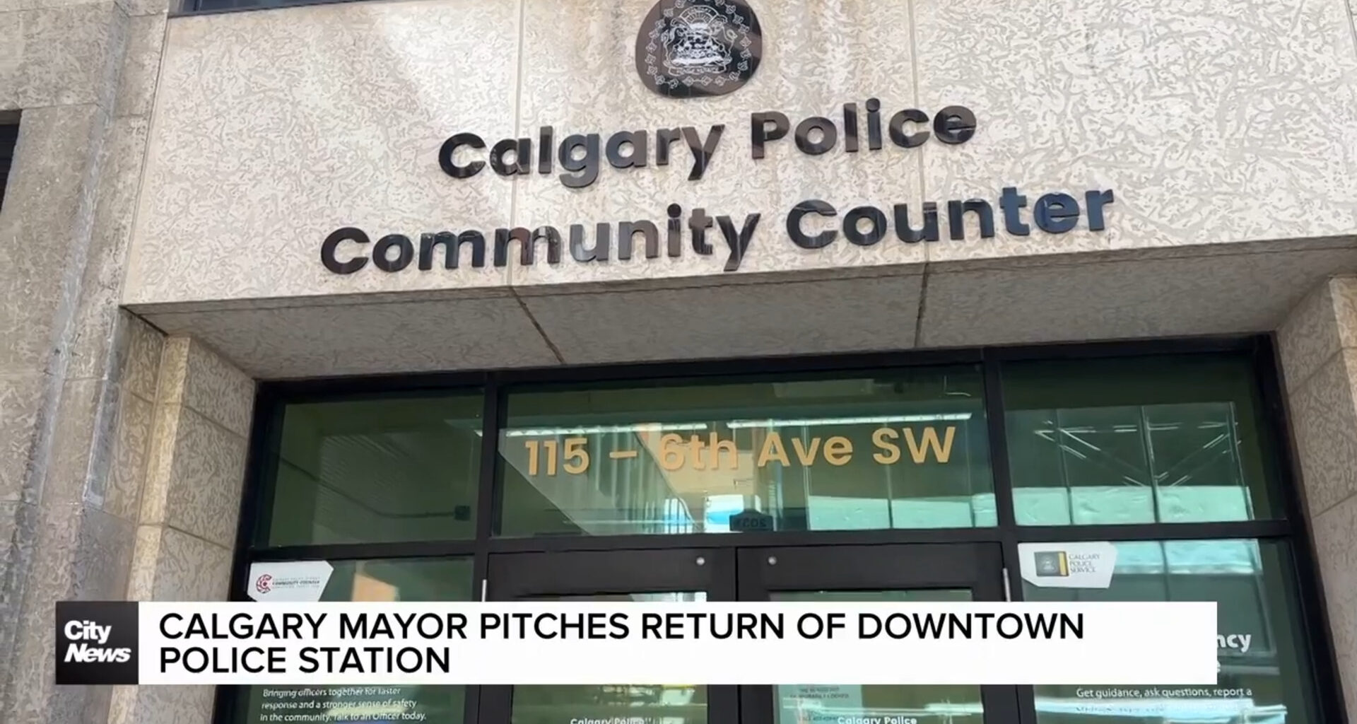 Calgary mayor pitches return of downtown police station