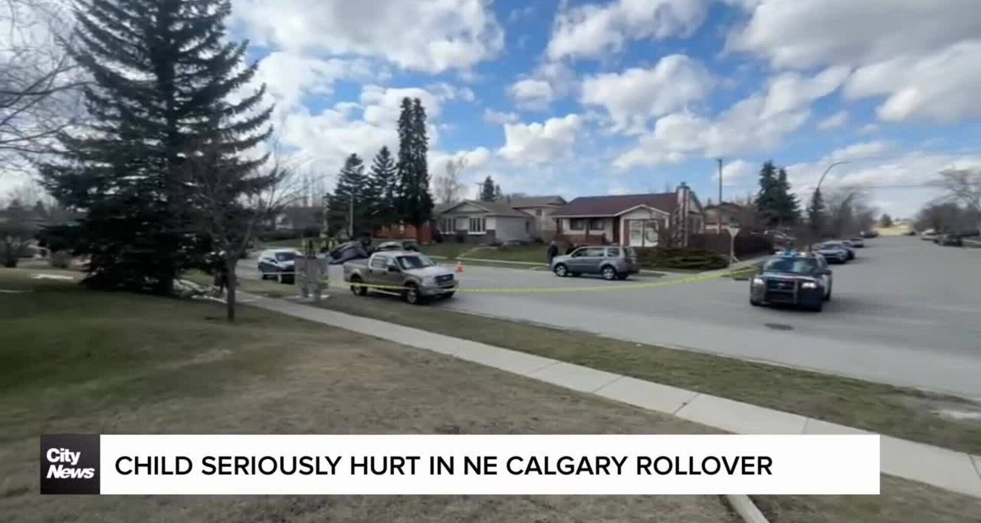 Child seriously hurt in NE Calgary rollover