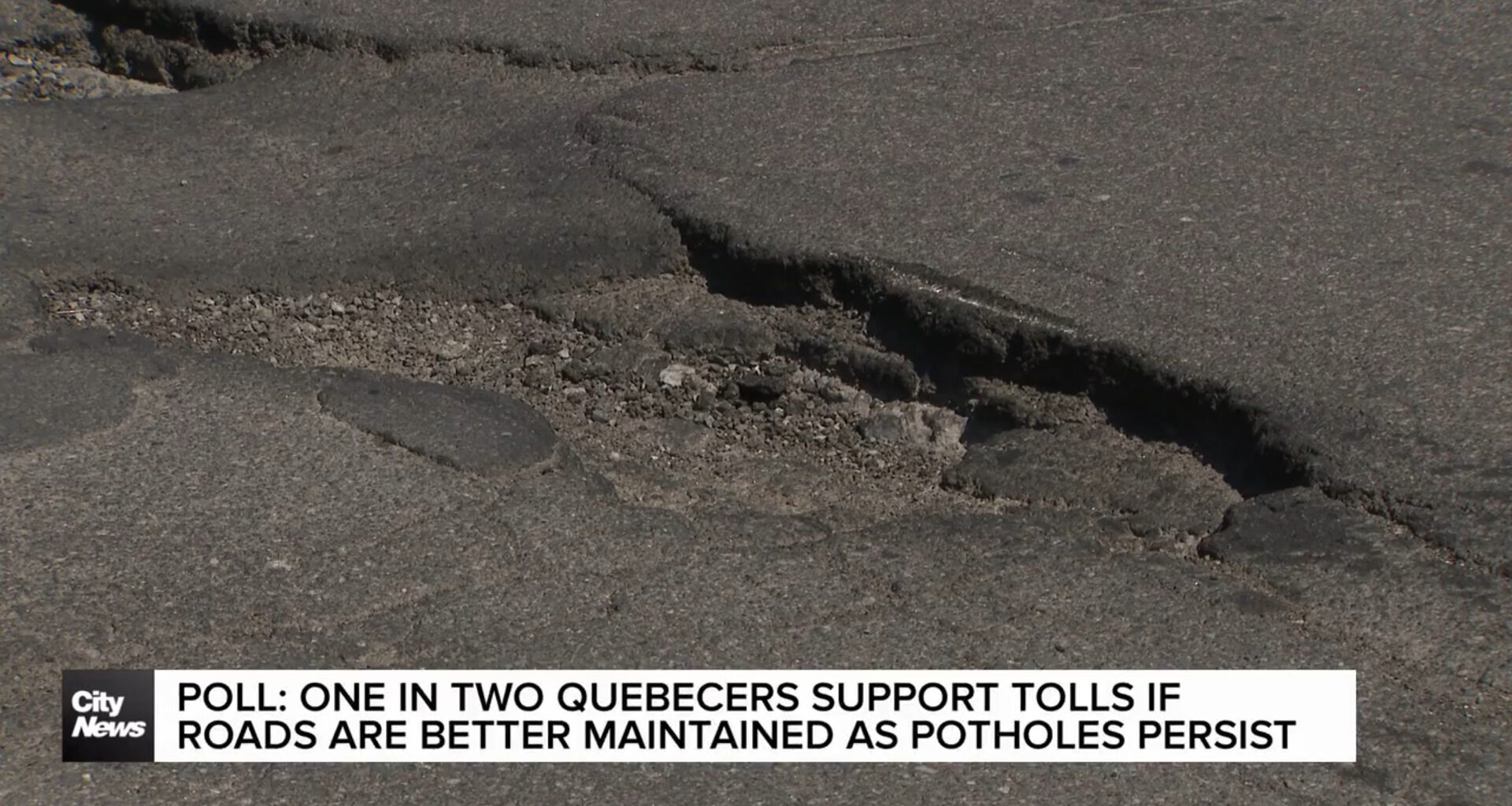 Support for tolls to improve maintenance as Montreal potholes persist