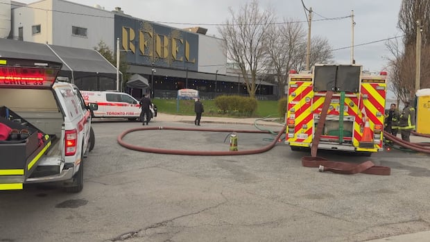 2-alarm fire at nightclub on Toronto waterfront being investigated as potential arson