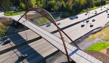 Cyclists, pedestrians now have a way over 'concrete river' of Highway 1 in Burnaby