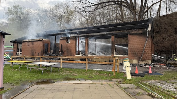 Yacht club building on Humber River gutted by fire