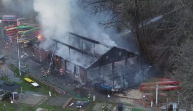 3-alarm fire tears through Toronto Humber Yacht club building