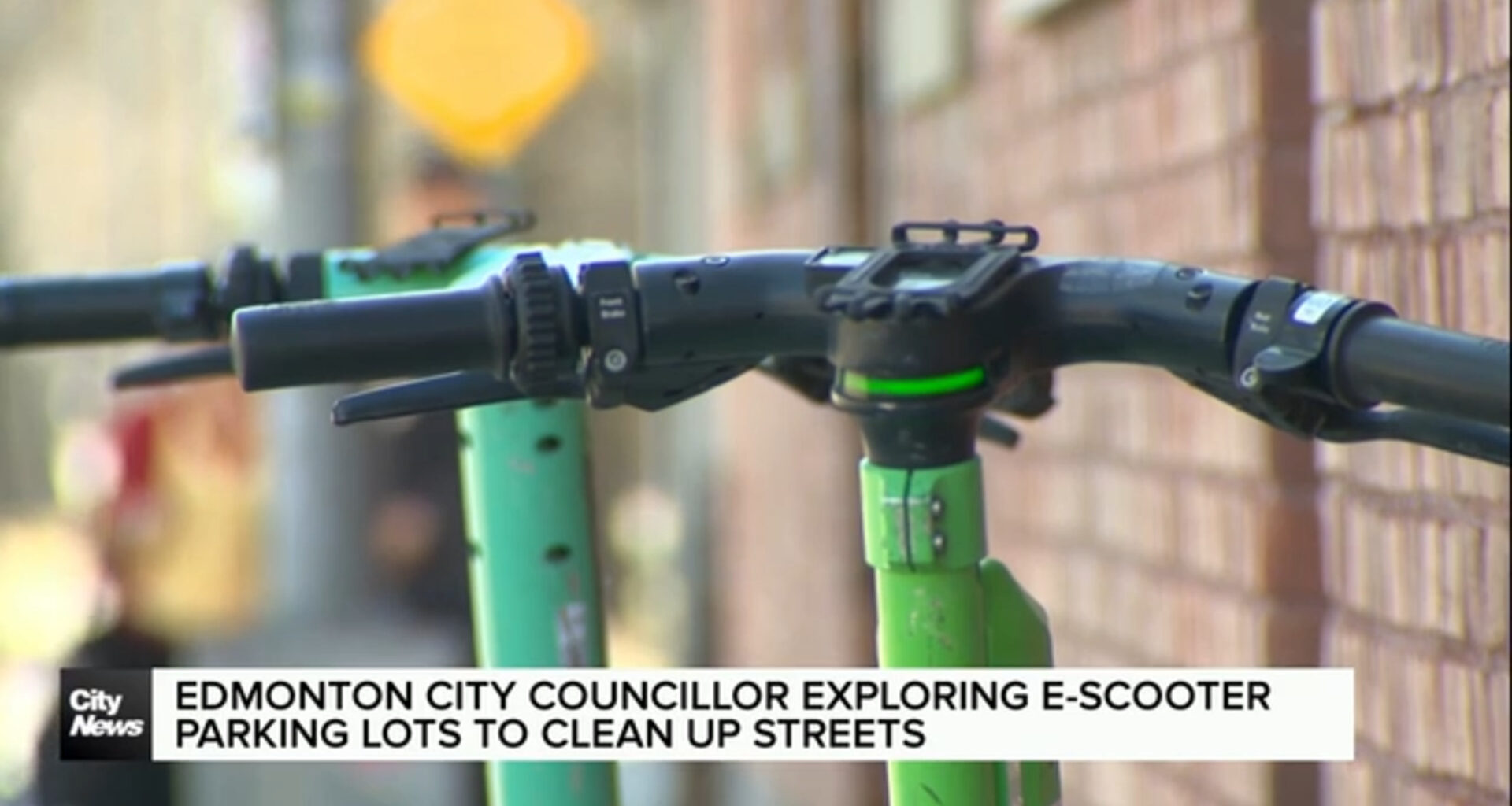 Edmonton city councillor exploring e-scooter parking lots to clean up streets