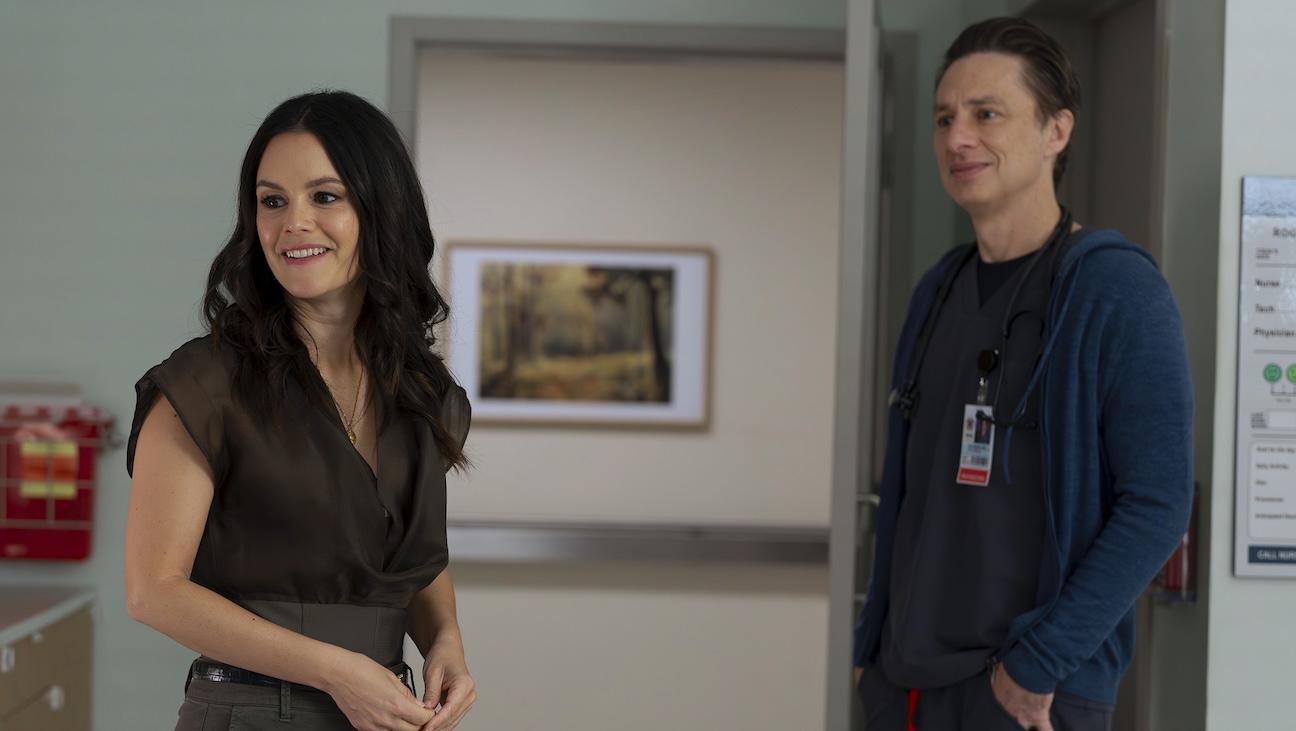 Rachel Bilson and Zach Braff on Scrubs