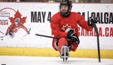 Canada faces off against the United States in para hockey development camp