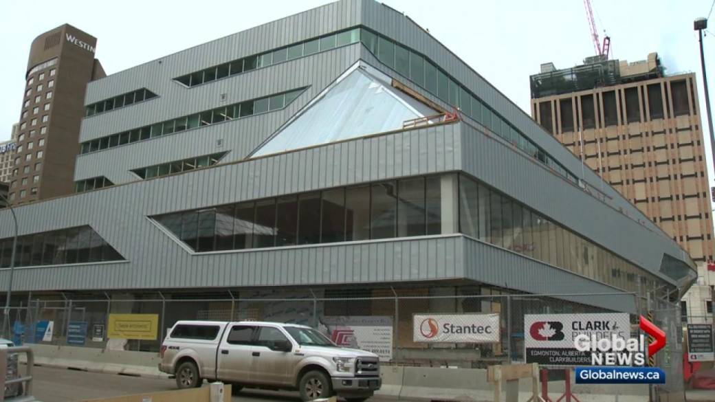 Click to play video: 'Time capsule placed in Edmonton’s Stanley A. Milner Library'