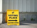 An advance voting location is shown at the Recreation Centre in Chestermere, east of Calgary on Friday, May 26, 2023. Albertans go to the polls on May 29, 2023 for the provincial election.