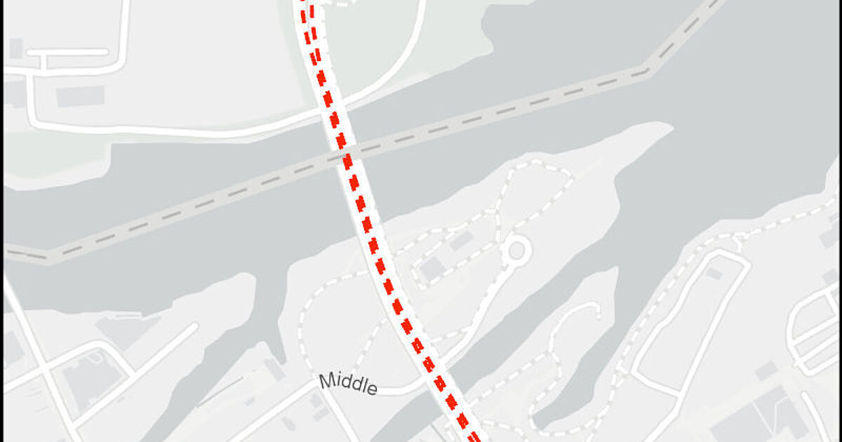 Lane closures on the Portage Bridge…