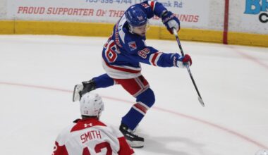 Second-period miscues cost Greyhounds in series-opening loss to Rangers