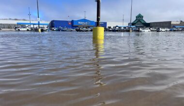 Flooding creates two small lakes in Northgate Shopping Centre parking lot (PHOTOS)