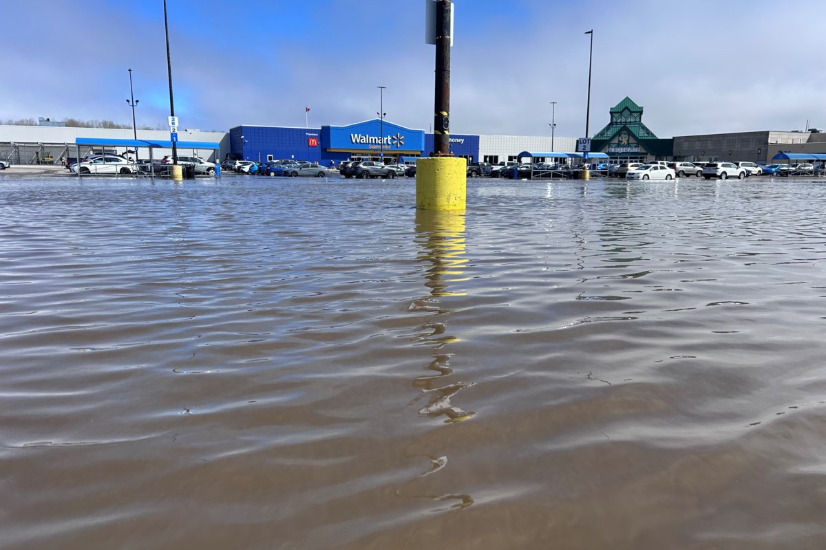 Flooding creates two small lakes in Northgate Shopping Centre parking lot (PHOTOS)