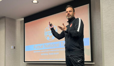 Coach Selaidopoulos attends Futsal Canadian Championship