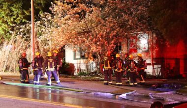 Surrey house fire sends 5 to hospital