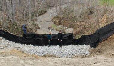 'Environmental destruction': Stream near Hawk Ridge development dries up after berm breaches